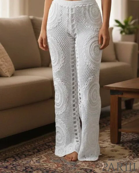 Crochet trousers P196 شلوار قلاب بافی کد P196 - Image 1
