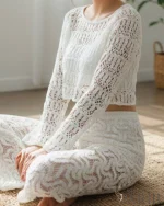 شلوار قلاب بافی کد P195 - Image 2